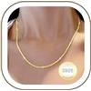 Avotto Collana da donna in argento Sterling S925 con diamanti da 2 mm, delicata e ipoallergenica, collana a catena in argento da donna 40, 45, 50, 56, 61 cm, 18 inch(45cm) Princess Length, Argento