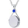 Aidenn H20 Just Add Water Collana H2o Medaglione Sirene Pendente, Amuleto Personalizzato per Immagini Regalo per Donne Ragazze Adolescenti, 7cm x 2cm x 1cm, Edelstahl