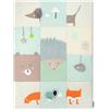 Momi VOLPI Palestrina sensoriale per neonati e bambini piccoli 120 x 160 cm, tappetino da gioco e coperta per gattonare per bambine e bambini, pieghevole a forma di borsa con maniglie per il trasporto