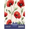 KZQNXHJPRL Papavero Puzzle per Adulti Puzzle 1000 Pezzi Carta Motivo Botanico Famiglia Decorazione Relax 70x50cm/1000pcs