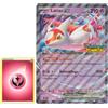 BB-Toy-Trades TCG PKM Carta da collezione XXL Black Star, carta promozionale tedesca, Fullart Holo, mega jumbo, carta singola oversize con BB-Toy-Trades Sleeve, Latias ex SSP 076/191