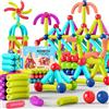 JUQG 158Pcs Giocattoli da Costruzione Magnetici, Giocattoli da Costruzione 3D, Blocchi Magnetici, Giocattoli Educativi per L'apprendimento Regalo per Ragazzi e Ragazze dai 3 agli 8 Anni (158Pcs)