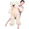 SNOWOLF Gigante XXL Orsacchiotto di Peluche 110cm, Teddy Bear Teddybär Kuschelbär Orsacchiotto Grande Morbido Orsacchiotto Peluche Regalo per Compleanno, San Valentino o Natale (1.1m，Beige)