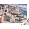 gHjKIZxCvBn Mediterranean Coast Puzzle 1000 Pezzi Carta per Adulti Barche Gioco di Puzzle Relax Regalo Casa 38x26cm/1000pcs