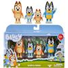 Bluey e Famiglia: Bingo, Bandito e Peperoncino 4 Figure Pack Articolato Personaggio Action Figure 6,3 cm Giocattolo da Collezione Ufficiale