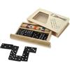 Teorema Giocattoli, Domino Gioco e Mikado, Set 2 Giochi Riuniti in Legno, Cofanetto da Viaggio per Famiglia, Ideale per Feste di Natale e Sere d'Estate