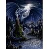 Ravensburger - Puzzle 1500 Pezzi Il Drago Nero E Blu | Puzzle Per Adulti 1500 Pezzi | Puzzle Adulti Per Bambini Dai 14 Anni In Su | Regalo Compleanno Per Bambini Dai 14 Anni In Su | Misure 80x60cm