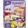 Janod - Sunset Lover - I Love Creativity - 5 Quadretti da Realizzare - Pittura ad Acquerello e Stencil - Kit Attività Creative Bambini - Abilità Fino-Motorie e Concentrazione - Dagli 8 Anni, J07737