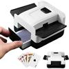 Behogan Mixer per carte elettrico, automatico per 1-2 mazzi, miscelatore elettrico con 2000 mAh ricaricabile, auto compatibile con poker, UNO, max 9,8 x 6,5 cm
