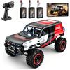 Ledovan Auto radiocomandata per adulti, 1:12, motore senza spazzole, Rock Crawler RC Auto, 4WD RC fuoristrada, 2,4 GHz, H12P, 3 batterie