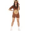FIESTAS GUIRCA Orso & Orso polare Costume | Tuta corta per orso peluche | Donna | Taglia 38-40 | Abbigliamento carnevale | Vestiti di vestire