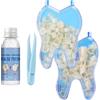 JHAZUN Faccette Dentali 100 Pezzi, Denti Finti Multiuso e Kit di Riparazione Dentale, Dentiere Provvisorie Naturali per Anteriori e Posteriori, Soluzione Pratica per un Sorriso Temporaneo
