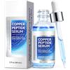 Abodiuss Siero di peptide di rame con acido ialuronico, formula anti-invecchiamento GHK-Cu per sostenere l'elasticità della pelle e attenuare le linee sottili, siero viso GHK Cu Peptide senza profumo, 60 ml