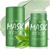 Yagaspantery Green Mask Stick,Confezione da 2 pezzi per maschera verde, Green Tea Mask Stick Punti Neri, Maschera idratante per Pulizia Profonda Pelle,per maggior parte tipi di pelle, Pulizia Profonda dei Pori