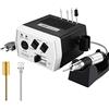 JSDA Fresa per Unghie Professionale con Carburo Punte Fresa Unghie, Potente Lima Unghie, 30000 RPM Velocità Regolabile, Elettrico Manicure Pedicure Set, Silenziosa e Priva di Vibrazioni