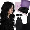 Fshine Extension Capelli Veri Cheratina 50g 45cm Nero, Extension Capelli