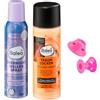 Balea Professional Set di 3 pezzi per la cura dei ricci - Overnight Wellenspray 150 ml + crema styling ricci da sogno 150 ml + rullo per capelli in silicone - styling delicato e ricci perfetti senza calore
