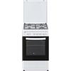 Svan Cocina de Gas Butano con Horno Gas 55 Litros Blanco SKG4500TM. 4 Zonas de Cocinado, Horno con Grill, Kit Conversión Gas Natural, Acabado en Esmalte Blanco