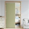 DSSHENGDS Tenda da Doccia a Fisarmonica Pieghevole Magnetica Anti-Spruzzi, Tenda divisoria per casa, Hotel, Bagno-Matcha Green- 120x240cm