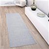 Paco Home Per interni e esterni, per terrazza e balcone, anti-intemperie, tinta unita, Dimensione:80x200 cm, Colore:Grigio