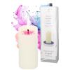 Wachsmann Gender Reveal Party Idea decorativa - Candela di cera d'api - It's a Girl or Boy - Decorazione Baby Shower per Babyparty - arrotolata a mano (10 cm di altezza, Ø 4,7 cm) - sorpresa per l'annuncio del