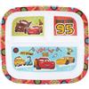 Disney Pixar Cars - Piatto a 3 sezioni per bambini, senza BPA, resistente e colorato, perfetto per pasti equilibrati, dai 36 mesi in su