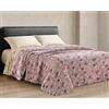Riad Arredo Trapuntino Matrimoniale Primaverile Estivo Morbida Microfibra 250x250 cm - Copriletto Trapuntato Leggero Delicato Traspirante Anallergico - Palline Rosa
