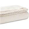 TOUROCMONT Tela di lino su rotolo, 160 cm x 5 m, tessuto grezzo 194 g/m², non innescato, tessuto di lino