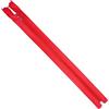 AERZETIX - Set di 10 Cerniere lampo a spirale N°5 30cm separabili con cursore - in metallo nylon poliestere - colore rosso - per cucito artigianato creazioni tessili