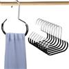 Hshihaysx 10 Pezzi Porta Sciarpe, Porta Cappelli in Metallo,Appendi Cappelli Salvaspazio,Appendini per Cappelli per Armadio,Anelli per Appendere La Sciarpa,Organizer per Armadio per Sciarpe,Cappelli,Cravatte