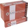 Aromasenses.- Incenso Golden Nag Benzoin Vijayshree - 12 Confezioni da 15 Grammi Ciascuna + 1 Tavoletta Aromasenses (Benzoino)