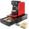 SYSYLY Portacapsule,Cassetto Porta Cialde e Capsule in Metallo,Ideale per Organizzare Caffè, Tè e Tisane.