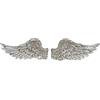 Garden Mile® Ali d'angelo stile vintage e shabby chic, scultura da parete o ornamentoDecorazione natalizia unica, scultura da parete o da appendere a una porta, effetto porta delle in oro