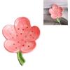 Xfeyaqlo Fiore Porta Saponetta Carino, Portasapone Bagno, Porta Sapone Solido Creativo, Porta Saponetta Ceramica, Portasapone Drenante (Fiori di pesco, rosa)