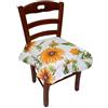 Russo Tessuti Set 6 Cuscini Coprisedia Laccetti Imbottiti Balza Volant Giallo Fiore GIRASOLE