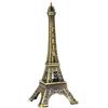 Xixieeu Statua della Torre Eiffel dorata - Mini Statua Torre Eiffel in metallo artificiale, statuetta decorativa della Torre Eiffel di Parigi, decorazione da tavolo per casa, da collezione, 1 pezzo