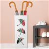 Jokapy Portaombrelli Design Moderno Portaombrelli in Metallo Impermeabile e Antiruggine Porta Ombrelli per Esterno/Interno Design per Casa Ufficio Corridoio Ingresso 42x16x16 cm(Bianco)