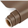 IModeur Rotolo di vinile permanente marrone opaco, 30,5 x 152,5 cm, vinile autoadesivo per tazza, vinile marrone per regalo di compleanno, decorazioni per feste, decorazioni per la casa