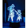 BIRBANN Lampada notturna 3D Moto Cross, comando tattile 7 colori. Decorazione per camera adolescenti. Regalo di compleanno per ragazze, ragazzi, amici e famiglia