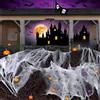 ChunRun Ragnatele di Halloween, 60g Spider Web +30 Nero Finti Ragni, Stretch Estensibili Bianca, Decorazioni per Feste di Ragnatela