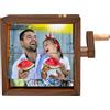 AHROZHOUIK Cornice portafoto personalizzata per 8 - 16 foto, cornice per libro, decorazione per la casa, regalo per coppia, papà, mamma, famiglia, amante, compleanno, anniversario (stile 2)