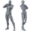 SMELEYOU Figure da disegno Modello 2PCS 14 cm Maschio Femminile Action Figure Poseable Disegno Manichino Modello di Body Painting per Artisti Casa Utensili da Cucina