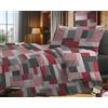 Riad Arredo Set Copripiumino Morbido 100% Puro Cotone Italiano - Parure Sacco Piumino con Federe Made in Italy (Pixel Red, Piazza e Mezzo 200x240 + 1 federa 52x82)