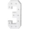 Beaudreaul Lampada a LED con numeri illuminati, 0 1 2 3 4 5 6 7 8 9, numeri decorativi, luce notturna, lettere luminose, per matrimoni, feste di compleanno, decorazione per la casa, ecc. 100 x 48 cm (3)