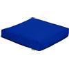Gardenista Quadrato Cuscino da pavimento 60x60cm, Cuscino per Sedia Resistente all'acqua per Interni e per Esterni, Trapuntato Cuscino per Mobili da Giardino Morbido e Leggero (1, Blu)