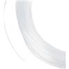 CABODYALS 40 m 1.5mm Filo Da Pesca Bianco Filo di Nylon Trasparente Treccia Invisibile Linee Sottili Rotonde Monofilamento Bobina Artigianato Corde per Cucire Creazione di Gioielli Ornamenti Fai Da Te