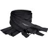 JYC CREATIVE 2 Pezzi, 8 Misure, Chiusure Iniettata 5#, per Giacca, Cucito a Cappotto, Bianco, Nero, 20 Colori, Cerniera in Plastica Divisibile, (332, 30 cm)