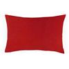 PARADISE STAR Coppia di federe in flanella, 100% cotone spazzolato, 50 x 75 cm, colore: rosso