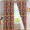 Dajingkj Tende oscuranti marroni, lunghezza 213,4 cm, 2 pannelli, con blocco della luce, stile etnico, isolanti termici, per camera da letto, soggiorno