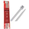 AA Shoppers 2 ferri da maglia in plastica lunghi 35 cm, ferri a punta singola da 5 mm, 5,5 mm, 6 mm, 6,5 mm, 7 mm, 7,5 mm, 8 mm, 9 mm e 10 mm 2 x 7.5mm